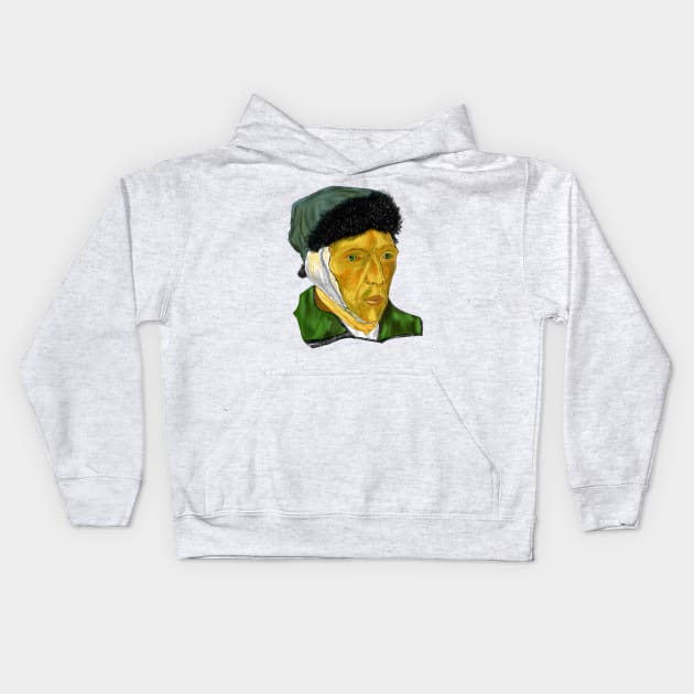 Vincent van Gogh Kids Hoodie by anghewolf